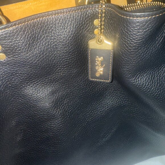 Coach Rogue Bag 39 In Regenerative Leather in Black / Brass - Picture 4 of 8